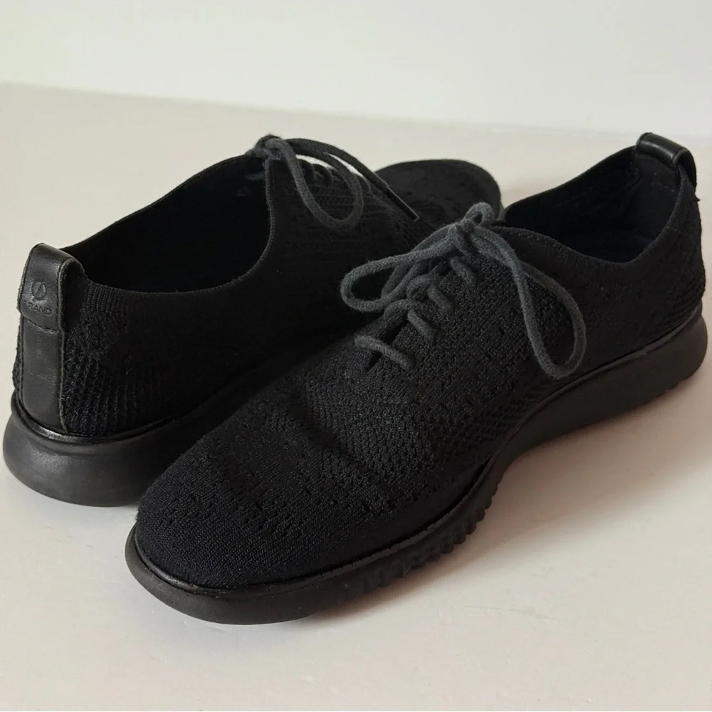 Cole Haan 2. Zero Grand Men’s 7.5M Black Stitchlite Wingtip Oxford Shoes C28527